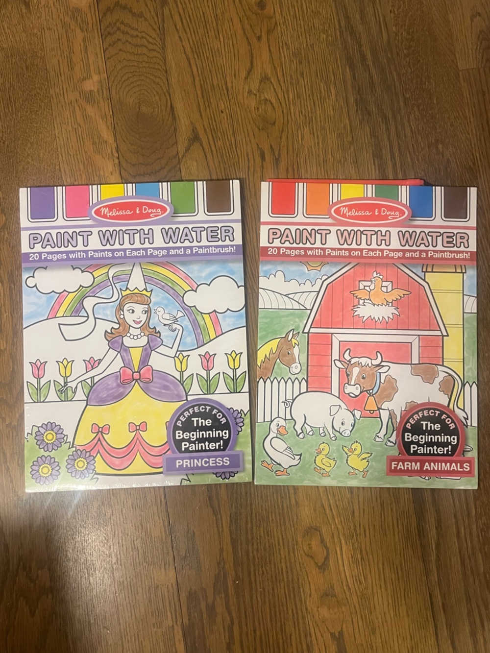NEW Melissa & Doug Paint with Water - Princess and Farm Animals